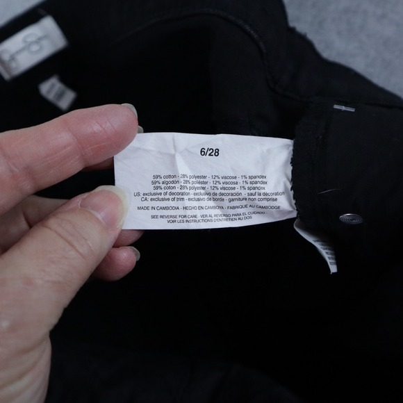 Jessica Simpson Jeans Womens 6/28 Boot Cut Flare Stretch Flex Denim Black NWT - Picture 3 of 8